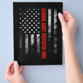 Firefighter Gift | Husband Dad Firefighter Hero Flyer (Hand)