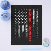 Firefighter Gift | Husband Dad Firefighter Hero Flyer (Enkel)