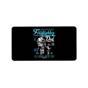 Firefighter Gift Ik ben brandweervader Etiket