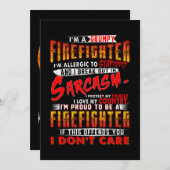 Firefighter Gift | Ik ben een bruine brandweerman Feestdagenkaart (Voorkant / Achterkant)