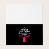 Firefighter Gift | Ik zet brandweerman uit Visitekaartje (Buitenkant ongevouwen)
