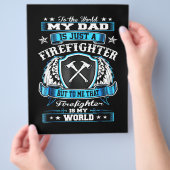 Firefighter Gift | Mijn vader is gewoon brandweerm Flyer (Hand)