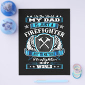 Firefighter Gift | Mijn vader is gewoon brandweerm Flyer (Enkel)