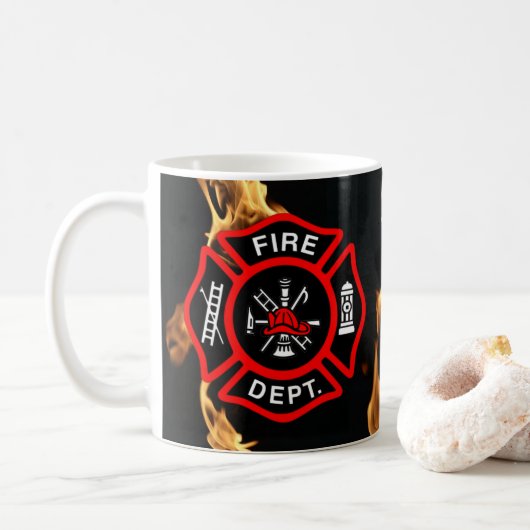 Firefighter Gift Mok | Brandweer (Met donut)