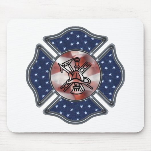Firefighter Gift Mousepad Muismat (Voorkant)