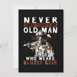 Firefighter Gift   Nooit de brandweerman onderscha Feestdagenkaart