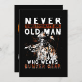 Firefighter Gift | Nooit de brandweerman onderscha Feestdagenkaart (Voorkant / Achterkant)