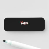Firefighter Gift | Poppa Firefighter Gifts Naamplaatje (In situ)