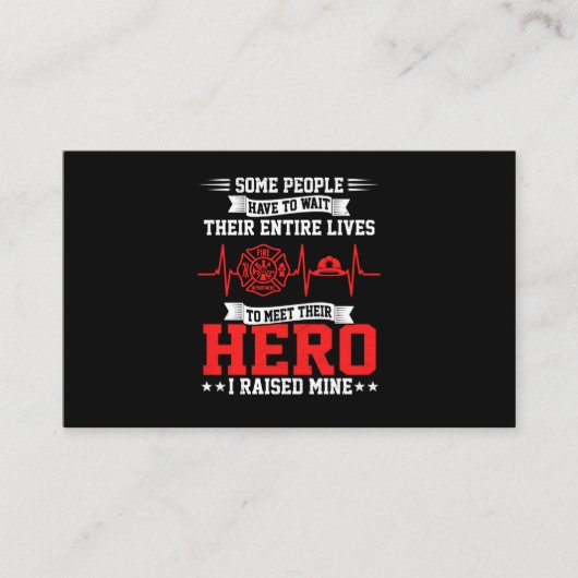 Firefighter Gift | Sommige mensen wachten op brand Visitekaartje (Voorkant)