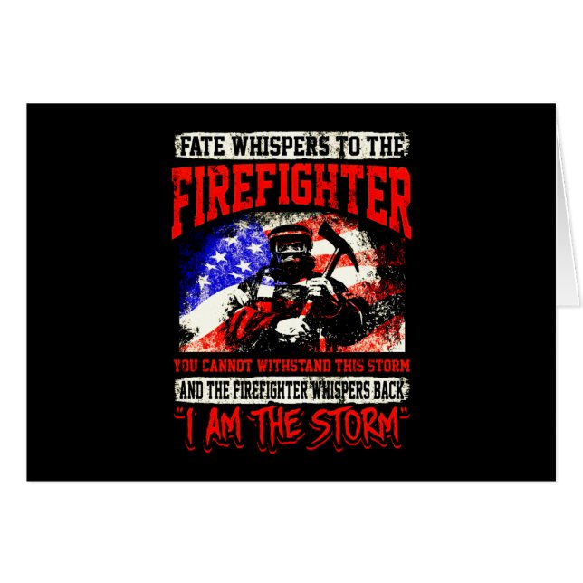 Firefighter Gift | Staardraden voor brandweerliede (Voorkant Horizontaal)