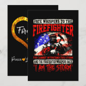 Firefighter Gift | Staardraden voor brandweerliede Feestdagenkaart (Voorkant / Achterkant)