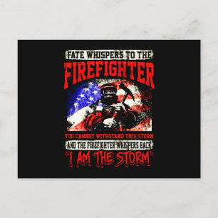 Firefighter Gift   Staardraden voor brandweerliede Feestdagenkaart