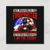 Firefighter Gift | Staardraden voor brandweerliede Vierkante Visitekaartje (Voorkant)