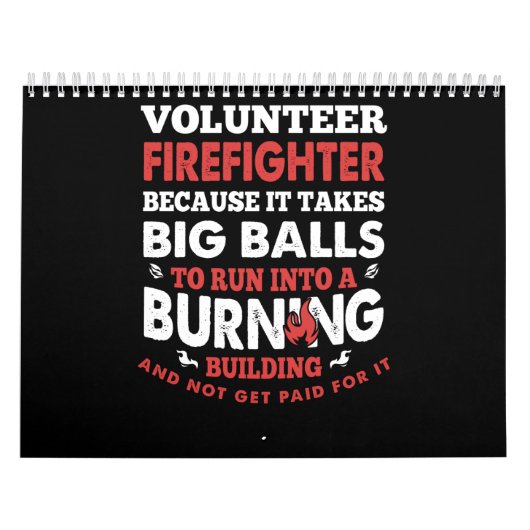 Firefighter Gift | Vrijwillige brandweer Kalender (Hoes)