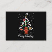 Firefighter Gift | Vroege kerstbrandweerman Visitekaartje (Voorkant)