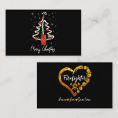 Firefighter Gift | Vroege kerstbrandweerman Visitekaartje (Voorkant / Achterkant)