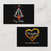 Firefighter Gift | Vroege kerstbrandweerman Visitekaartje (Voorkant / Achterkant)