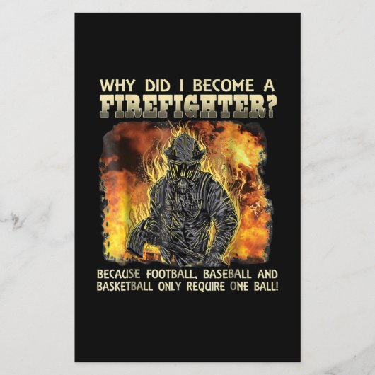 Firefighter Gift | Waarom ben ik brandweerman gewo Flyer (Voorkant)