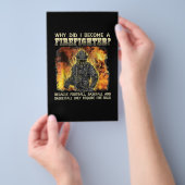 Firefighter Gift | Waarom ben ik brandweerman gewo Flyer (Hand)