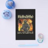 Firefighter Gift | Waarom ben ik brandweerman gewo Flyer (Enkel)