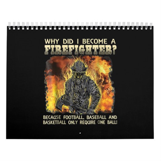 Firefighter Gift | Waarom ben ik brandweerman gewo Kalender (Hoes)