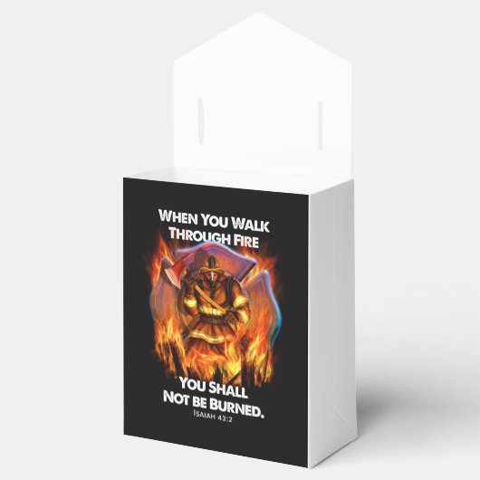 Firefighter Gift | Wanneer je door brand loopt Bedankdoosjes (Geopend)