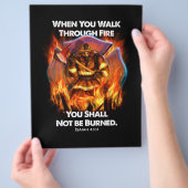 Firefighter Gift | Wanneer je door brand loopt Flyer (Hand)