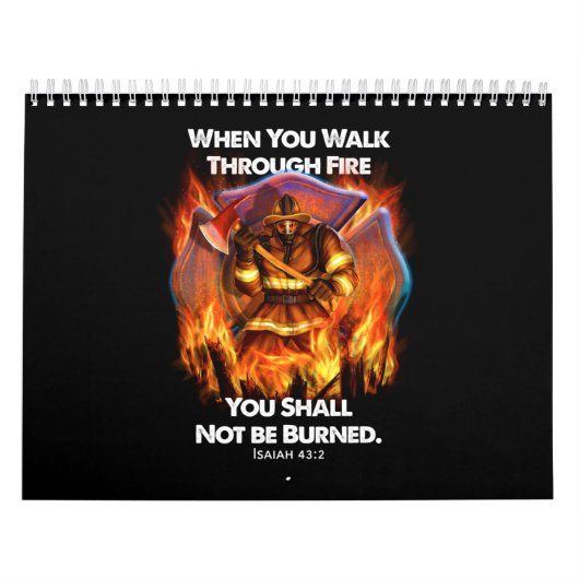 Firefighter Gift | Wanneer je door brand loopt Kalender (Hoes)