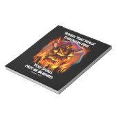 Firefighter Gift | Wanneer je door brand loopt Notitieblok (Linkerzijde)