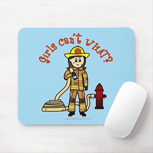 Firefighter Girl Muismat (Met muis)