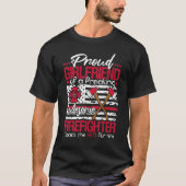 Firefighter Girlfriend Shirt Firefighter Axes Amer (Voorkant)