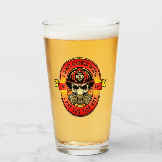 Firefighter Glas (Voorkant gevuld)