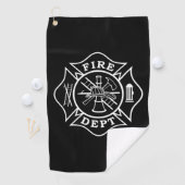 Firefighter Golf Towel Golfhanddoek (Insitu)