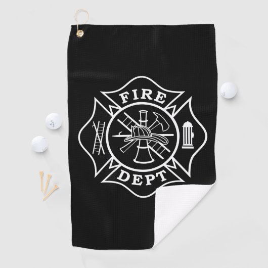 Firefighter Golf Towel Golfhanddoek (Insitu)