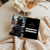 Firefighter Graduation Ceremony RSVP Kaartje