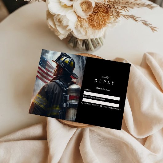 Firefighter Graduation Ceremony RSVP Kaartje