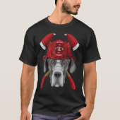 Firefighter Great Dane Fireman Boys Kids Fire Resc T-shirt (Voorkant)