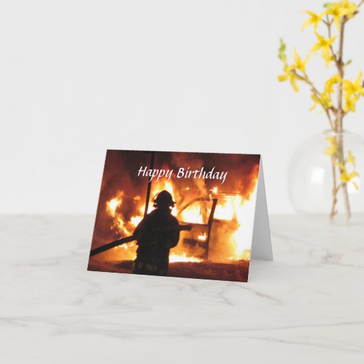 Firefighter Handline Card Persoonlijk Kaart (Gele Bloem)