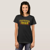 Firefighter Hazard Headquarter Flammable Inspectio T-shirt (Voorkant volledig)