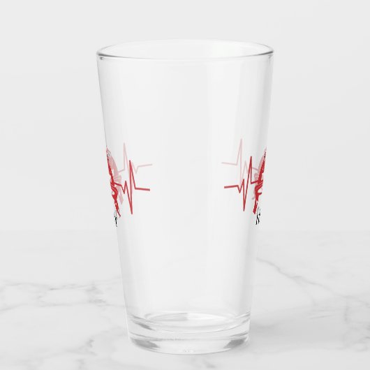 Firefighter Helmet Heartbeat Persoonlijk Glas (Rechts)