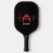Firefighter Helmet Heartbeat Persoonlijk Pickleball Paddle (Achterkant)