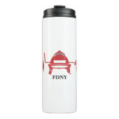 Firefighter Helmet Heartbeat Persoonlijk Thermosbeker (Voorkant)