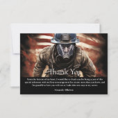 Firefighter Hero Graduation Bedankkaart (Voorkant)