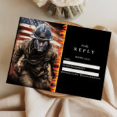 Firefighter Hero Graduation RSVP Kaartje