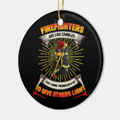 Firefighter Hero Proud Fireman Vaderdag Keramisch Ornament (Links)