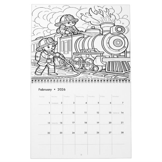 Firefighter Heroes Rescue Adventure 20XX Kalender (Feb 2026)