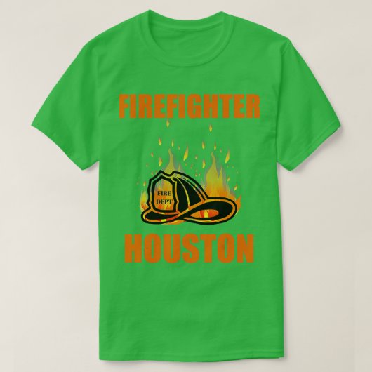 Firefighter Houston Fire Department Gift T-shirt (Design voorkant)
