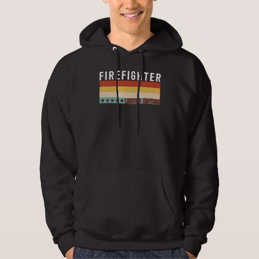 Firefighter Job Title Profession Worker Appreciati Hoodie (Voorkant)