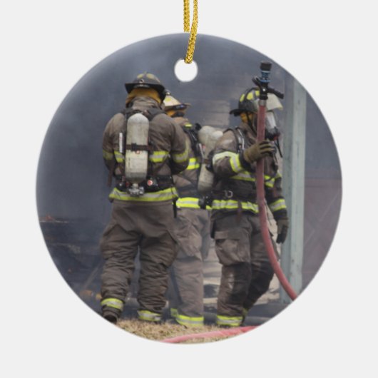Firefighter Keramisch Ornament (Voorkant)