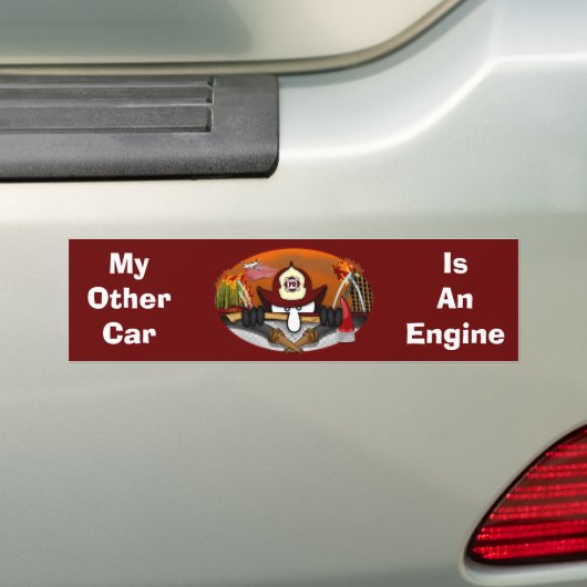 Firefighter Kilroy Bumpersticker (Op auto)